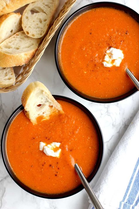 Soup With Goat Cheese, Tomato Sauce From Fresh Tomatoes, Sauce From Fresh Tomatoes, Store Tomatoes, Make Tomato Sauce, How To Make Tomato Sauce, Valley Kitchen, Goat Cheese Recipes, Tomato Soup Recipes