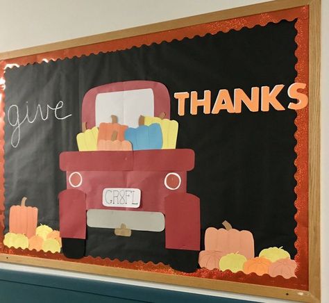 Prek November Bulletin Boards, Christian Fall Bulletin Board Ideas For Preschool, Board Ideas For Preschool, Bulletin Board Ideas For Preschool, Fall Bulletin Board Ideas, Daycare Bulletin Boards, Cafeteria Decor, Pto Board, November Bulletin Boards