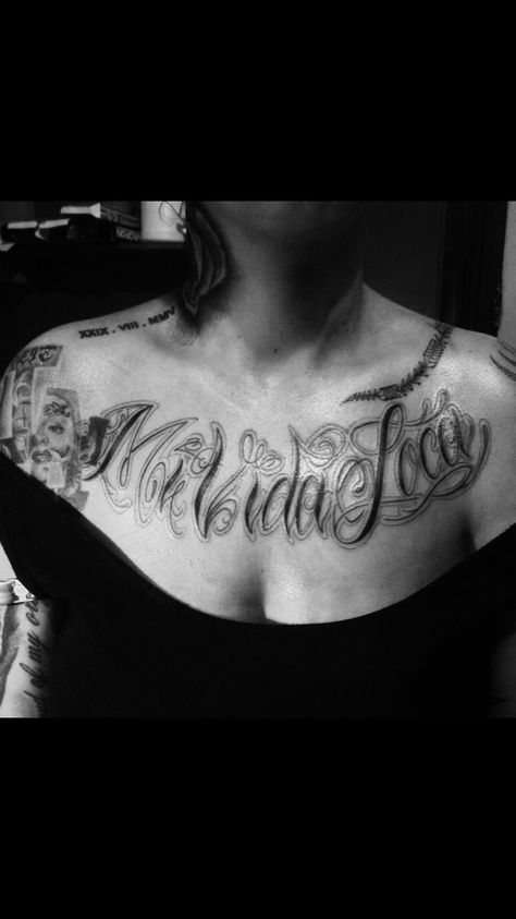 Mi Vida Loca Mi Vida Loca Tattoo, Loca Tattoo, A Tattoo, Tattoo On, Polynesian Tattoo, I Tattoo, Tattoo Designs, A Woman, Tattoos