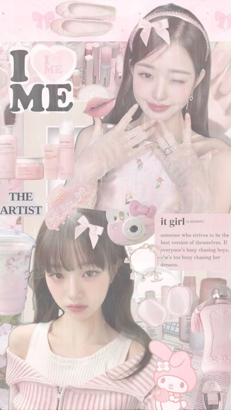 #iloveme #itgirl #wony #ive #ivewonyoung #ivewony #cute #pink #selfcare #skincare #kpop #kpopidol Pink Selfcare, Wonyoung Wallpaper, Selfcare Skincare, Cute Home Screen Wallpaper, Cute Home Screens, Cute Lockscreens, Kpop Iphone Wallpaper, Soft Pink Theme, Hello Kitty Pictures