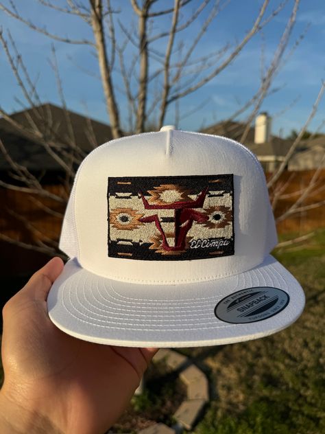 Para todos nosotros que nos gusta la vida de rancho!  For all of us that love the ranch life!  DeRancho adjustable snapback. Premium quality material.  Details:  * Mesh Back * Adjustable Strap * One size fits all Materials:  * 65% Polyester  * 35% Cotton Salty Rodeo Hats, Country Boy Gifts, Western Christmas Gifts, Hats Western, Country Hats, Mexican Hat, Things I Need To Buy, Western Gifts, All Of