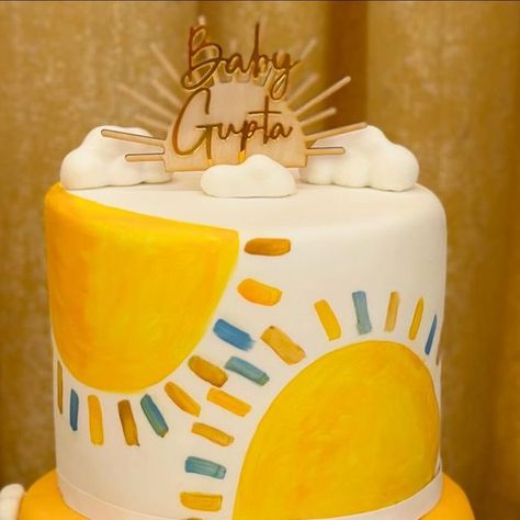 Here Comes The Son Baby Shower Theme Cake, Here Comes The Son Cupcakes, Here Comes The Sun Baby Shower Cake, Here Comes The Son Baby Shower Cake, Here Comes The Sun Cake, Sunshine Baby Shower Cake, Here Comes The Son Cake, Boy Baby Shower Cake, Sun Cake