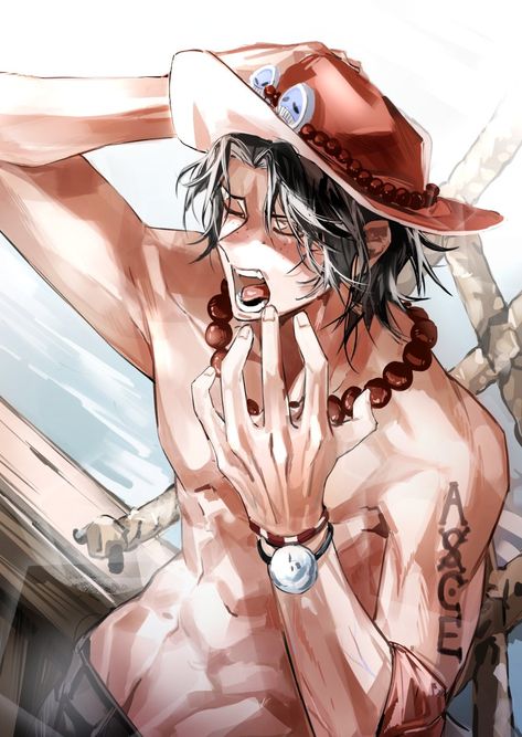 Ace Fanart, Ace One Piece, One Piece Ace, One Piece Fanart, Tokyo Ravens, One Piece (anime), Comic Books Art, Anime Boy, Comic Books