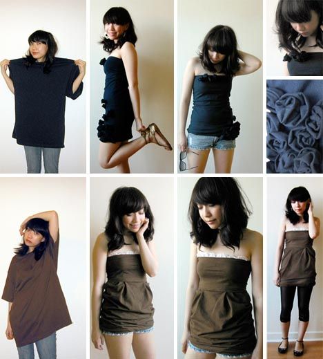 Up-cycled old clothing LOVE these ideas Robe Diy, Shirt Makeover, Diy Vetement, Shirt Diy, Kleidung Diy, Ropa Diy, Old Clothes, Old T Shirts, Recycle Clothes