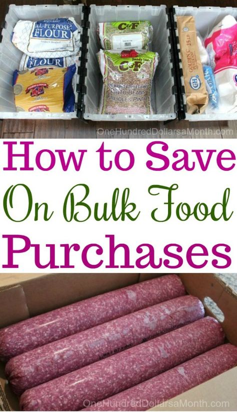 Bulk Food Storage, Food Storage Ideas, Frugal Kitchen, Emergency Preparedness Food, Emergency Food Storage, Grocery Savings, Tasty Meat, Bulk Food, Emergency Food