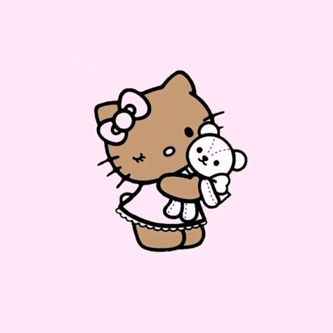 Black Hello Kitty, Nate River, Images Hello Kitty, Walpaper Hello Kitty, Charmmy Kitty, Kawaii Tattoo, Hello Kitty Themes, Hello Kitty Aesthetic, Kitty Drawing