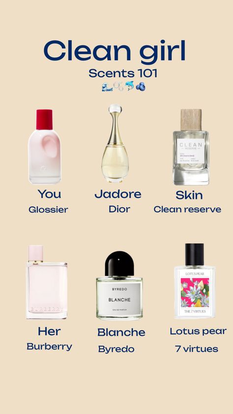 Perfumes that smell fresh and clean Smell Fresh And Clean, Clean Perfume, Fragrance Lab, Fresh Perfume, Fresh Clean Scents, Perfume Organization, Makeup For Black Skin, Fragrances Perfume Woman, Perfume Collection Fragrance