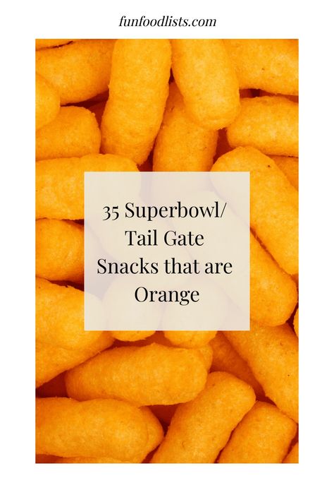 35 Superbowl/ Tail Gate Snacks that are Orange Bengals Themed Food, Tennessee Vols Tailgate Food, Orange Themed Snacks, Orange Appetizers For Party, Orange Color Appetizers, Orange Snacks For Color Party, Orange Foods For Color Party, Orange Foods For Party, Cheddar Cheese Ball