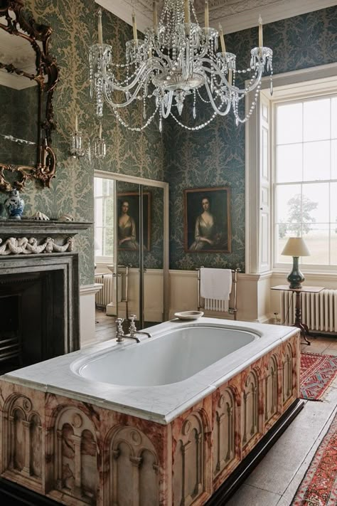 Wolterton Hall UK Whimsical Bathroom, British Houses, Norfolk House, English Country Houses, Houghton Hall, English Houses, State Room, French Country Bathroom, Kitchen Company