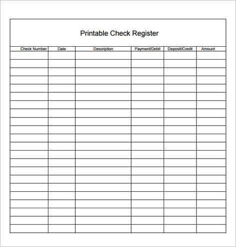 Free Printable Blank Check Register Template Printable Check Register, Check Template, Checkbook Register, Printable Checks, Ledger Paper, Teaching Money, Blank Check, Check Register, Business Check