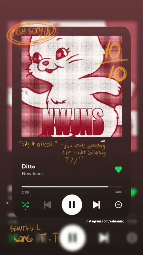 Ditto Newjeans Lyrics, Ditto Newjeans Spotify, Ditto Spotify, Ditto Newjeans Aesthetic, New Jeans Ditto, Ditto Newjeans, Spotify Lyrics Aesthetic, Newjeans Ditto, Spotify Songs