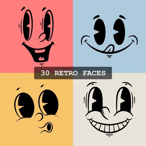 Cartoon Vector Art, Retro Mascot Character Design, Retro Cartoon Faces, Retro Character Logo, Yk2 Cartoon, Retro Mascot Design, Retro Product Design, Retro Mascot Logo, Sun Cartoon Drawing