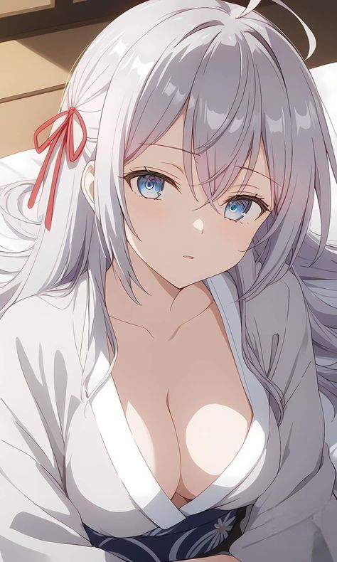 Anime Reccomendations, Dessin Adorable, Anime Girlxgirl, Cool Anime Pictures, Cute Anime Pics, Anime Poses, Anime Background, White Hair, Otaku Anime