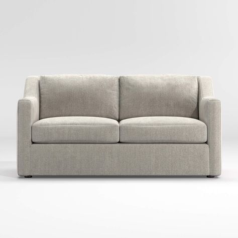 Notch Apartment Sofa + Reviews | Crate and Barrel Stylish Sofa Bed, Comfortable Sectional, Apartment Sofa, Sofa Review, Armless Loveseat, Chair And A Half, Stylish Sofa, Living Room Furniture Sofas, Sofa Sale