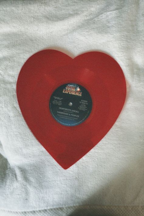 heart shaped vinyl Heart Shaped Vinyl Record Diy, Heart Record, Record Diy, Vinyl Records Diy, In A Heartbeat, Bell Bottoms, Boyfriend Gifts, Vinyl Records, Heart Shapes