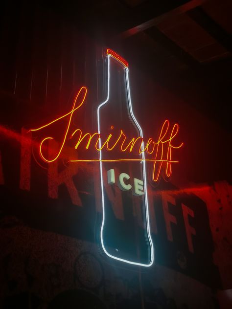 smirnoff ice neon sign Smirnoff Ice Aesthetic, Smirnoff Aesthetic, Ice Aesthetic, Smirnoff Ice, Bat Cave, Room Posters, Neon Lighting, Neon Sign, Aesthetic Wallpapers