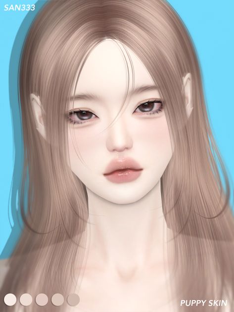 Sims 4 Asian Face Presets, Sims 4 Doe Eyes, Sims 4 Cc Eyeshadow Korean, Sims 4 Korean Skin Overlay, Female Skin Sims 4, Sims 4 Skin Texture, Sims 4 Skin Female, Ts4cc Skin Details, Sims4 Cc Skin Details Overlay