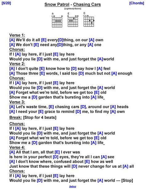 Chasing Cars Guitar, Piano Cords, Guitar Beginner, Song Writing, Guitar Lessons Songs, Guitar Tabs Songs, Snow Patrol, Chasing Cars, Guitar Chords For Songs