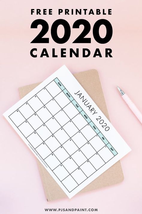 Free Printable Monthly Planner, Printable Calendar Pages, Printable Calendar 2020, Cool Calendars, Unique Calendar, 2020 Calendar, Printable Calendar Template, Calendar 2020, Blank Calendar