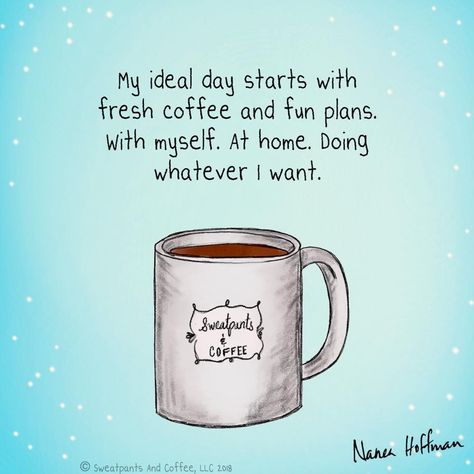 My Ideal Day Starts With Coffee...Lots Of Coffee ;)☕ Quotes Coffee Shop, Morning Funnies, Miele Coffee Machine, Coffee Vibes, Coffee Life, Quotes Coffee, Coffee Facts, Coffee Queen, I Drink Coffee