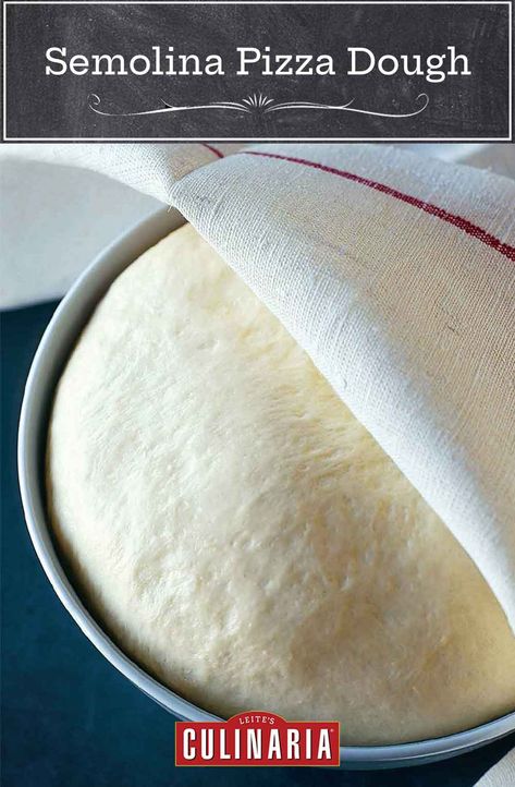 Crispy Pizza Dough Recipe, Semolina Pizza Dough, Semolina Recipe, Freeze Pizza Dough, Semolina Flour, Dough Pizza, Crispy Pizza, Pizza Roll, Best Pizza Dough