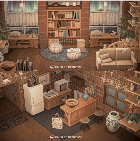 Acnh Living Rooms Ideas, Hippy House, Indoor Designs, Acnh Interior, Acnh Inspiration, Cozy Gaming, Animal Crossing Guide, Happy Home Designer, Animal Crossing Wild World