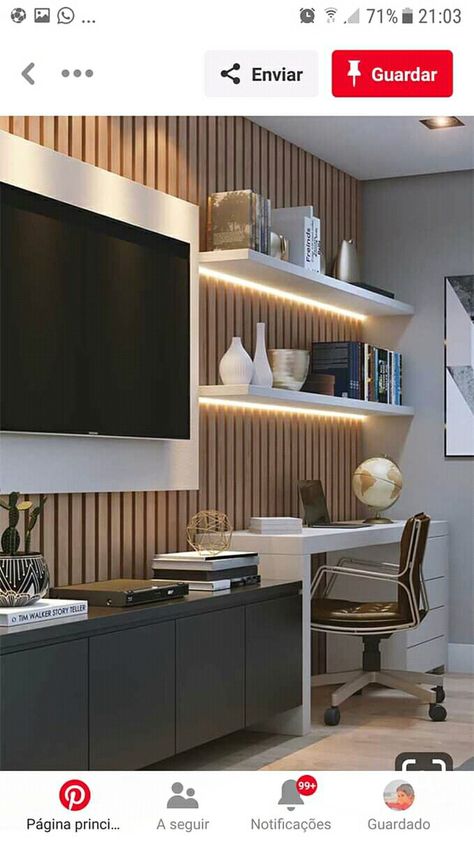 Desk And Entertainment Center Combo, Tv Wall Design With Desk, Tv Wall With Working Desk, Boys Bedroom Tv Wall, Tv With Desk Bedroom, Tv And Desk Wall Unit Bedroom, Media Unit With Desk, Tv And Desk Wall Unit Living Room, Tv Wall With Office Desk