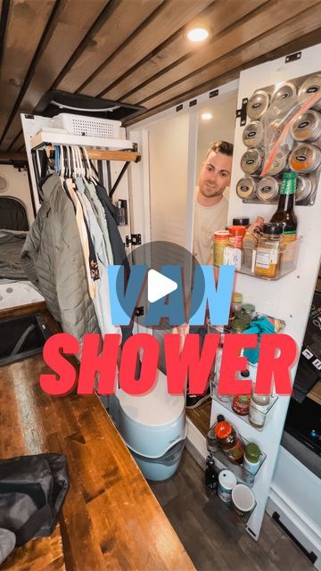 Live In A Van, Gym Showers, Van Living, Shower Doors, Van Life, Tiny House, Skiing, Gym, Shower