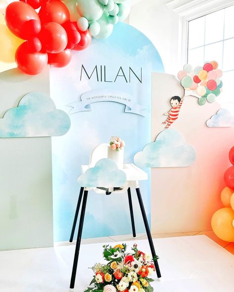 The wonderful things you will be!🎈☁️ How sweet is this little cake smash setup for baby Milan ☁️☁️ . Styling + Setup + Design + Backdrop… | Instagram The Wonderful Things You Will Be, Wonderful Things You Will Be Party, The Wonderful Things You Will Be Party, Backdrop Table, Charlie Boy, Little Cakes, Planner Design, Wonderful Things, Cake Smash