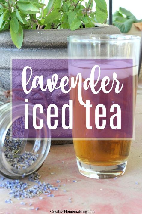 What Can You Do With Lavender, Homemade Lavender Tea, Fresh Lavender Uses, Lavender Iced Tea Recipes, Lavender Tea Recipe, Lavender Iced Tea, Lavender Beverages, Lavender Tea Benefits, Lavender Tea Blends