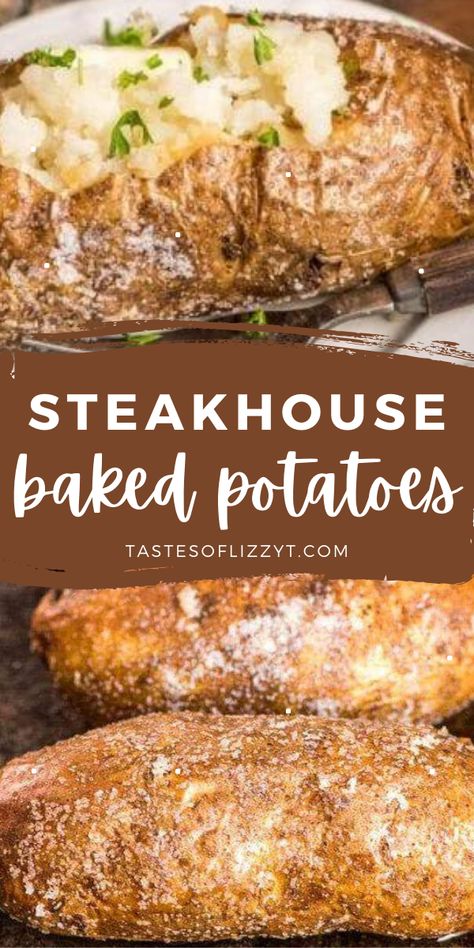 Steakhouse Baked Potatoes In The Oven, Quick Baked Potatoes In The Oven, Salted Baked Potatoes In The Oven, Salt Crusted Baked Potato, Big Baked Potatoes In The Oven, Best Way To Cook Baked Potato, Whole Baked Potatoes In The Oven, Restaurant Baked Potatoes In The Oven, Texas Roadhouse Baked Potato Recipe