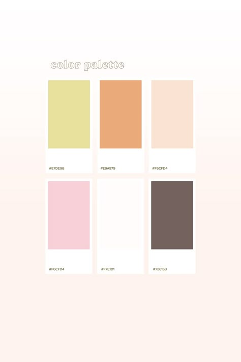 Self Care Color Palette, Summer Wedding Schemes Colour Palettes, Aestethic Color Palette, Canva Brand Colors, Spa Color Palette, Yearbook Graphic Design, Feminine Wellness, Notebook Template, Feminine Colors