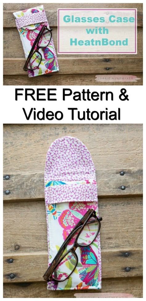 Beginner Sewing Projects Easy, Leftover Fabric, Bags Tutorial, Sewing Projects For Beginners, Sewing Skills, Easy Sewing Projects, Eyeglass Case, Sewing For Beginners, Sewing Tips