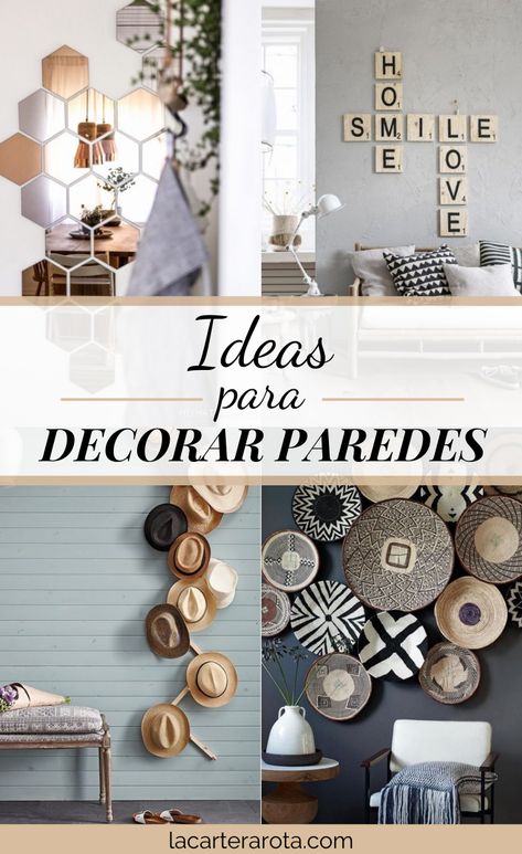 ¿Quieres que tus paredes sean únicas? Descubre 14 ideas originales con fotos para transformar las paredes de tu hogar y llenarlas de personalidad. Ideas Para Decorar Tu Pared, Ideas Para Decorar Paredes, Ideas Cuarto, Gallery Wall, Dream House, Ballet, Quotes, Wall, Home Decor