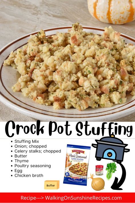 Making Crock Pot Stuffing is the... - Home, Garden & DIY Pepperidge Farm Stuffing Recipes Crock Pot, Pepperidge Farm Stuffing Crockpot, Crock Pot Stuffing Thanksgiving, Peppridge Farm Stuffing, Crockpot Stuffing Recipes, Home Made Stuffing, Crockpot Stuffing Thanksgiving, Pepperidge Farm Stuffing Recipes, Crock Pot Stuffing