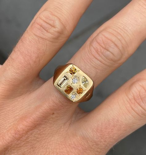 Seb Brown, the Jeweller Crafting Hypnotically Strange Rings | AnOther Seb Brown, Strange Rings, Brown Ring, Brown Rings, Dover Street Market, Diamond Face, Brown Jewelry, Street Market, Jewellery Designer