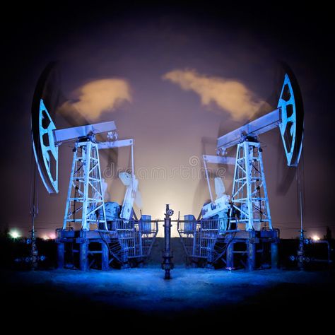 Corporate Housing, Oil Platform, Furnished Apartments, Oil Refinery, Drilling Rig, Oil Rigs, Night View, Oil Rig, Long Exposure