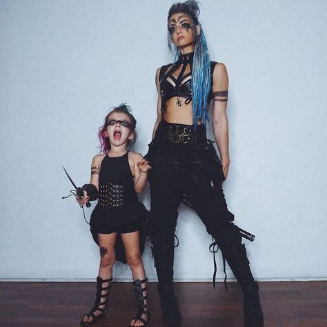 Mother Daughter Halloween Costumes, Mother Daughter Costumes, Charity Grace, Daughter Dress, Mother Daughter Dress, Halloween Makeup Inspiration, Family Costumes, Mother And Daughter, Mommy And Me