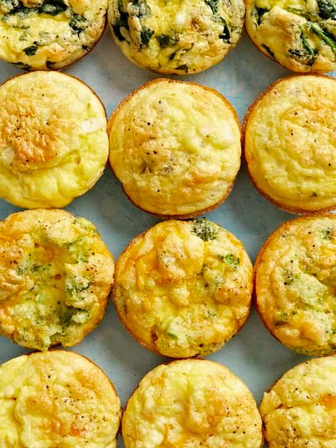 High Protein Egg Muffins, Protein Egg Muffins, Roasted Vegetable Couscous, Protein Egg, Muffins Breakfast, Country Breakfast, Egg Muffins Breakfast, Budget Bytes, Freezer Breakfast