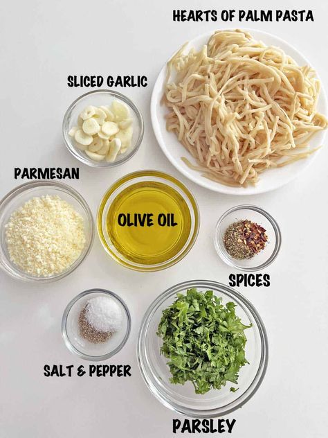 Hearts Of Palm Keto Recipes, Hart Of Palm Recipes, Heart Of Palm Noodles, Palm Noodles Recipes, Hearts Of Palm Benefits, Heart Of Palm Noodle Recipes, Hearts Of Palm Benefits Health, Heart Of Palms Pasta Recipes, Hearts Of Palm Angel Hair Pasta Recipes