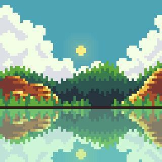 Pixel Art Scenery Landscapes, Pixel Art 32x32 Grid Landscape, Landscape Pixel Art 32x32, Notion Grimoire, Pixel Art 32x32 Grid, 32 Bit Pixel Art, 32x32 Pixel Art Grid, 32x32 Pixel Art, Cube World