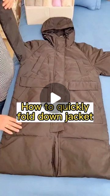 How To Folding on Instagram: "Fast way to fold down jacket🤗#fold #foldingclothes #storagehacks #fypシ" How To Fold A Jacket, Fold Jacket, Folding Tips, Clothes Folding, Travel Clothes, Folding Clothes, Storage Hacks, Puffy Jacket, Tidy Up