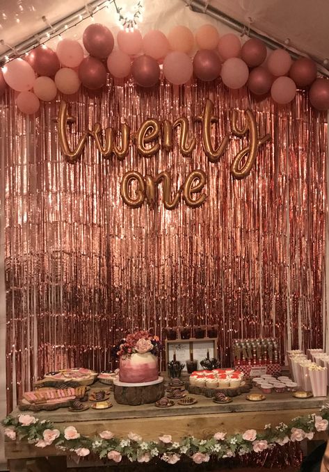 I organized my 21st birthday all by myself 🥺 21st Birthday Photo Wall Backdrop Ideas, Twenty One Birthday Ideas, Birthday Organization Ideas, 21st Birthday Themes For Her At Home, At Home 21st Birthday Party, 21st Birthday Ideas At Home, Bday Decoration Ideas At Home, 21st Bday Party, 21st Birthday Girl