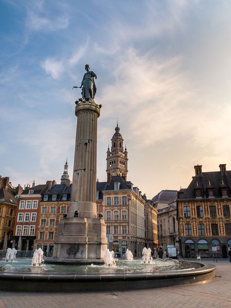 Lille : dans les pas des Géants du Nord - Le Caillou aux Hiboux Lille France Aesthetic, Learn To Speak French, Grand Place, Lille France, Speak French, Neoclassical Architecture, Travel Savings, Loire Valley, Cool Countries