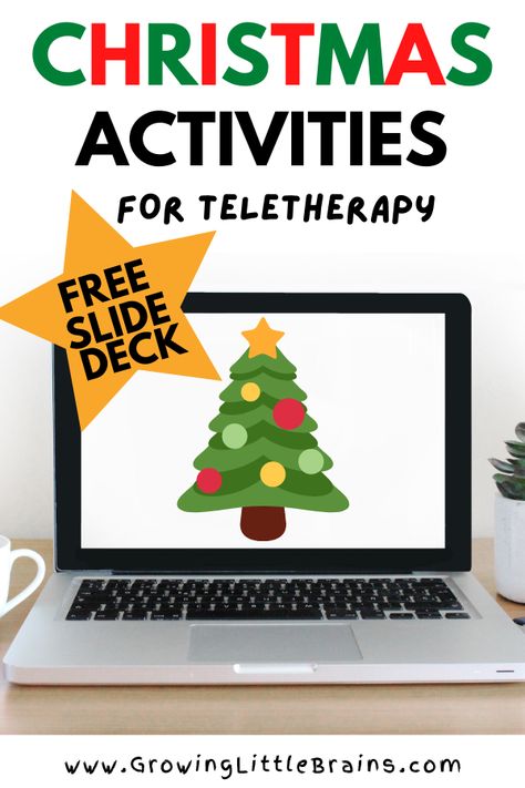 If you’re looking for a fun, new way to meet many of your children’s Occupational Therapy goals without needing to spend hours planning your therapy sessions, check out this FREE Christmas themed slide deck that will target self-regulation, fine motor, gross motor, visual motor, visual perceptual and handwriting skills. It can be adapted for preschoolers to school-aged students. Slides could be used by physical therapists and speech therapists working virtually too! Auditory Processing Activities, Christmas Therapy, Visual Perceptual Activities, Handwriting Activities, Occupational Therapy Activities, Speech Therapy Games, Gross Motor Activities, Counseling Activities, Christmas Activities For Kids