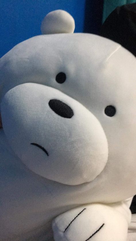 Ice Bear Plushie, Baby Bears, Kpop Iphone Wallpaper, Ice Bear, Bear Cute, Ice Bears, Doodles Drawings, Cute Makeup Looks, Cute Doodles Drawings