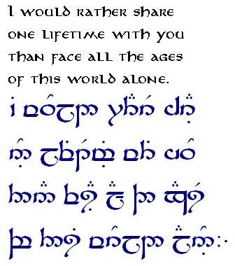 "I would rather share one lifetime with you than face all the ages of this world alone." ~ Arwen Tolkien Lettering, Tolkien Calligraphy, Tim Hildebrandt, Elvish Language, Rhaegar Targaryen, Tolkien Quotes, Into The West, I Would Rather, Quotes By Authors