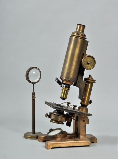 Vintage Microscope, Speakeasy Decor, Medical Antiques, Ww1 Art, Science Equipment, Surface Modeling, Antique Aesthetic, Microscopes, Game Props