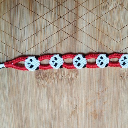 Normal pattern #158025 | BraceletBook Bear Friendship Bracelet Pattern, Whale Bracelet Pattern, Panda Bracelet Pattern, Cherry Friendship Bracelet Pattern, Embroidery Floss Bracelets, Floss Bracelets, String Bracelet Patterns, Bear Panda, Macrame Bracelet Patterns