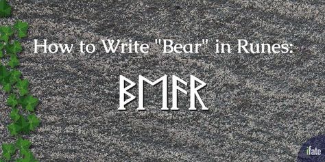 Below are 5 ways one can write 'Bear' in Elder and Younger Futhark Runes. Which of these 5 different spellings do you think is easiest to read? Younger Futhark Runes, Younger Futhark, Rune Reading, Ancient Runes, Modern Words, Rune Symbols, Best Psychics, Reading For Beginners, Elder Futhark Runes